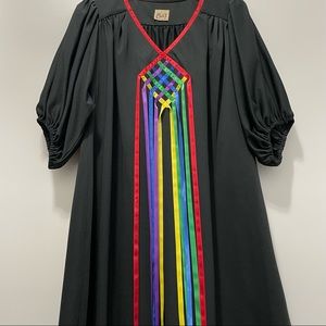 VTG CHEZ OF CALIFORNIA | Rainbow Ribbon Dress